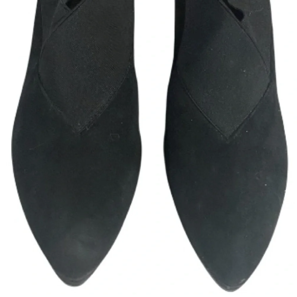 Stuart Weitzman Booties, High Heels 3.25”, Sz 8.5, Suede Leather, Neutral​